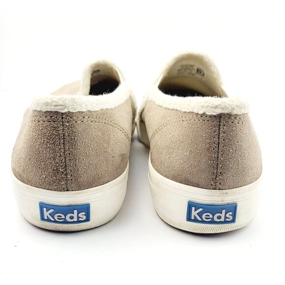 Keds Suede Sneaker with Sherpa Edges - Size 7 - Picture 6 of 8